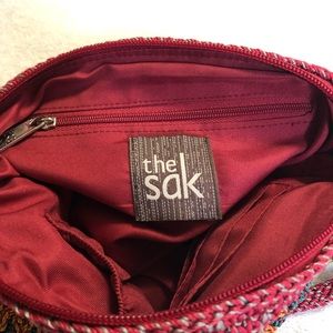 SAKS Crossbody crochet multi colored bag